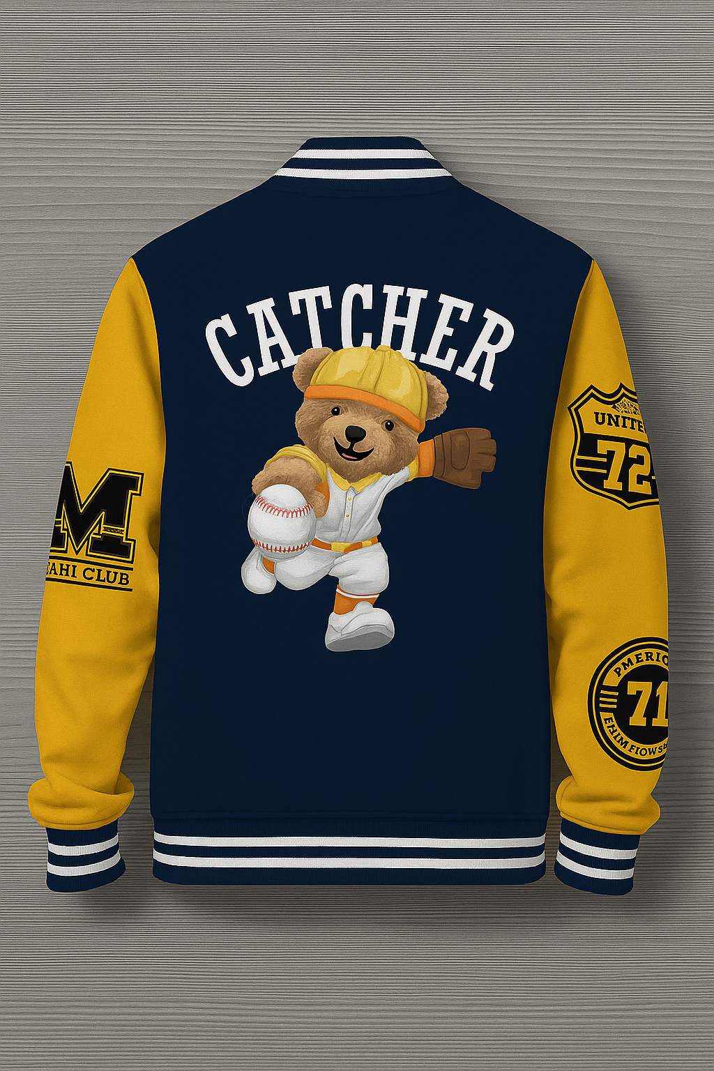 Yellow Jacket with Bear Patch