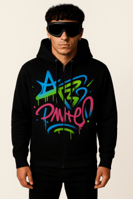 Gen V Street Pulse Hoodie – Neon Graffiti Edition